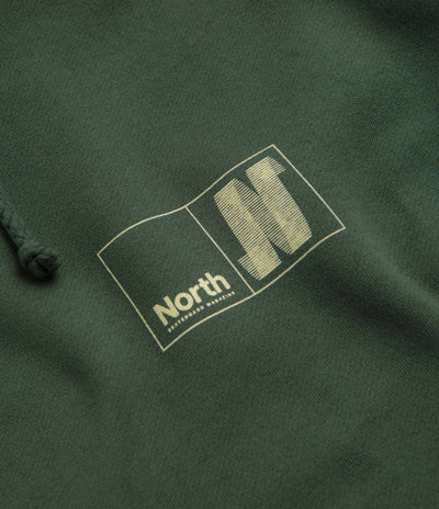 North N Logo Hoodie - Pine Green / Amber