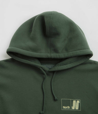 North N Logo Hoodie - Pine Green / Amber