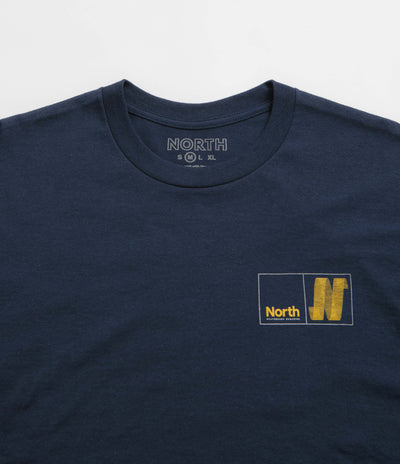 North N Logo T-Shirt - Navy / Amber / Smoke