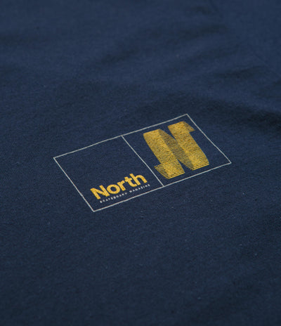 North N Logo T-Shirt - Navy / Amber / Smoke