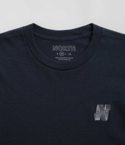 North N Logo T-Shirt - Navy / White