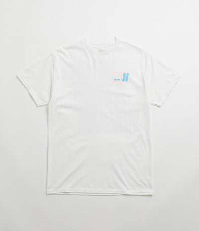 North N Logo T-Shirt - White / Blue / Red