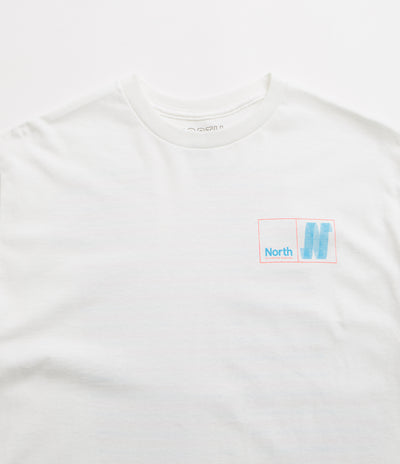 North N Logo T-Shirt - White / Blue / Red