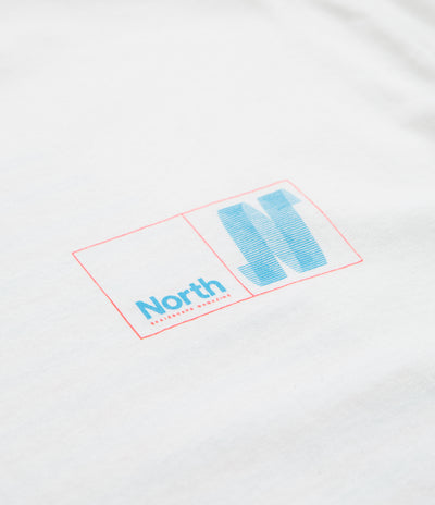 North N Logo T-Shirt - White / Blue / Red