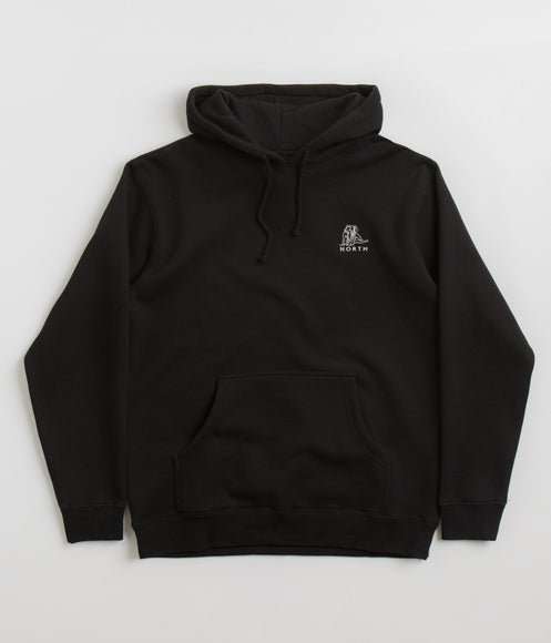 North Zodiac Logo Hoodie - Black / White