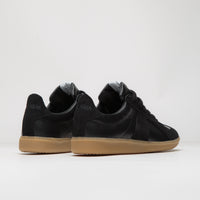 Novesta All Leather German Army Trainer Shoes - Black / Transparent thumbnail