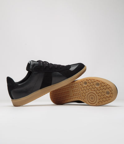 Novesta All Leather German Army Trainer Shoes - Black / Transparent