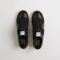 Novesta All Leather German Army Trainer Shoes - Black / Transparent thumbnail