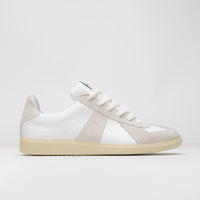 Novesta All Leather German Army Trainer Shoes - White / Ecru thumbnail