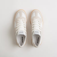 Novesta All Leather German Army Trainer Shoes - White / Transparent thumbnail