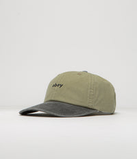 Obey 2 Tone Lowercase Cap - Pigment Khaki Multi