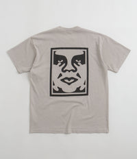 Obey Bold Icon Heavyweight T-Shirt - Silver Grey