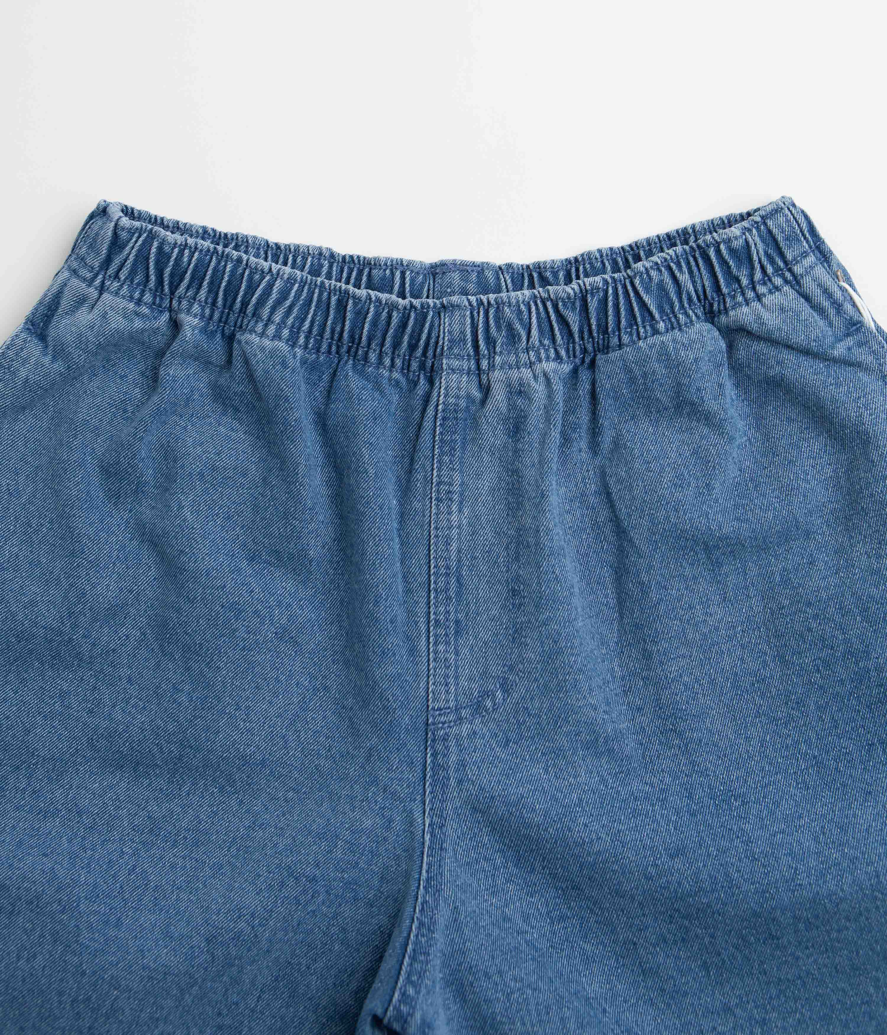 Obey Easy Denim Carpenter Shorts Light Indigo Flatspot 1069