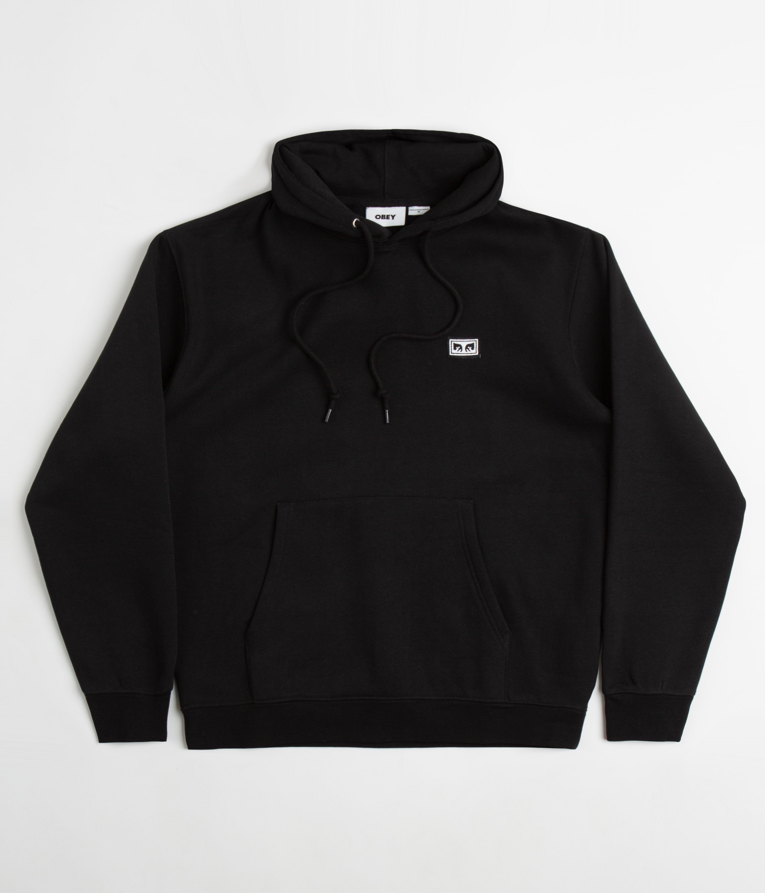 Obey Established Works Eyes Hoodie - Black | Flatspot