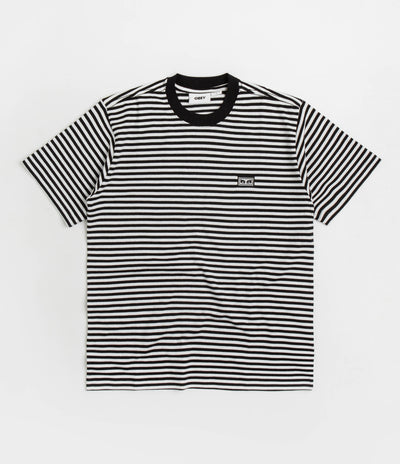 Obey Established Works Eyes Stripe T-Shirt - Black