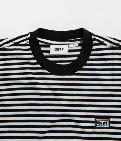 Obey Established Works Eyes Stripe T-Shirt - Black