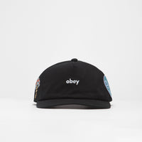 Obey Frank 5 Panel Cap - Black thumbnail