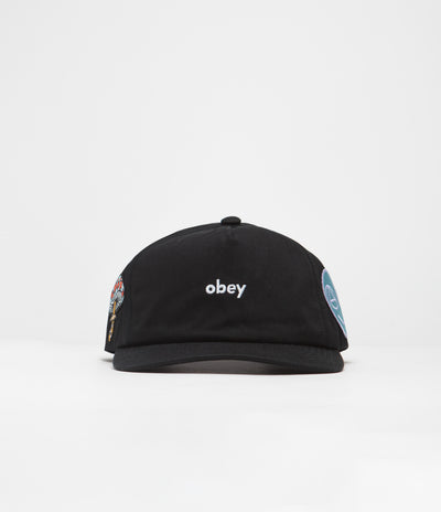 Obey Frank 5 Panel Cap - Black