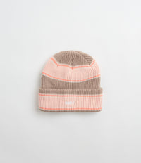 Obey Future Stripe Beanie - Pink Putty