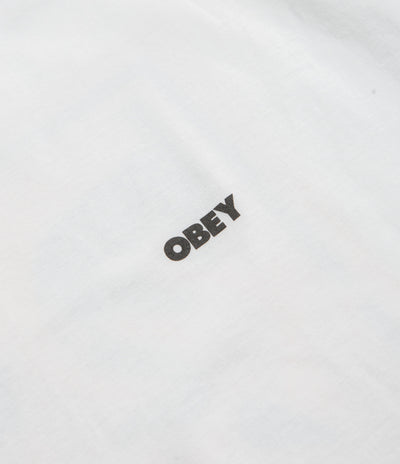 Obey Icon Stencil Flame T-Shirt - White