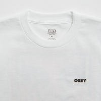 Obey Icon Stencil Flame T-Shirt - White thumbnail