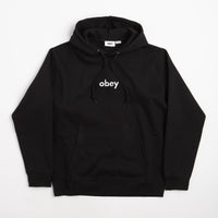 Obey Lowercase Hoodie - Black thumbnail