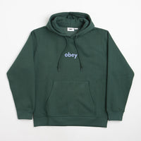 Obey Lowercase Hoodie - Dark Cedar thumbnail