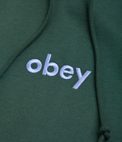 Obey Lowercase Hoodie - Dark Cedar