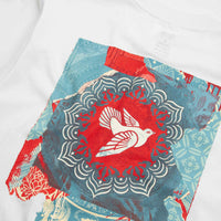 Obey Peace Dove Blue T-Shirt - White thumbnail