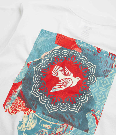 Obey Peace Dove Blue T-Shirt - White