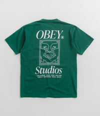 Obey Studios Icon T-Shirt - Adventure Green