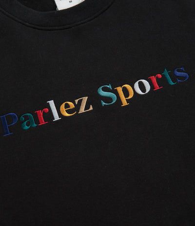 Parlez Leaf Crewneck Sweatshirt - Black