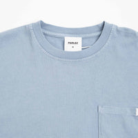 Parlez Trelow Pigment Pocket Oversized T-Shirt - Sky Blue Washed thumbnail