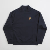 Parlez Warner 1/4 Zip Sweatshirt - Navy thumbnail