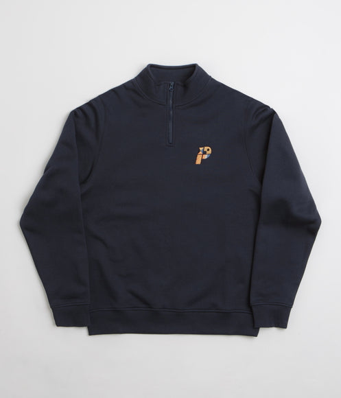 Parlez Warner 1/4 Zip Sweatshirt - Navy