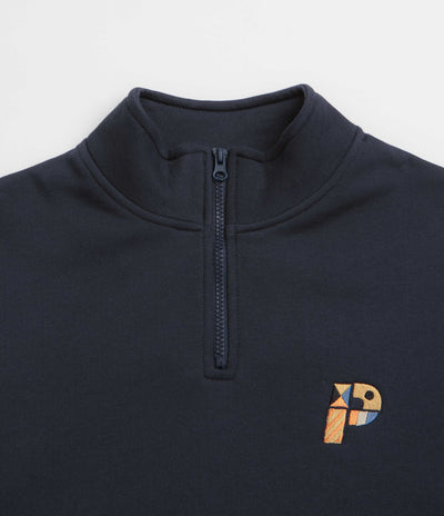 Parlez Warner 1/4 Zip Sweatshirt - Navy