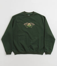 Pass Port Bloom Organic Crewneck Sweatshirt - Forest Green