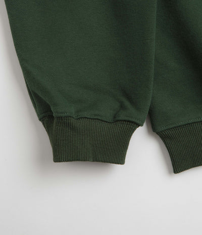 Pass Port Bloom Organic Crewneck Sweatshirt - Forest Green