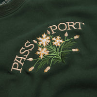 Pass Port Bloom Organic Crewneck Sweatshirt - Forest Green thumbnail