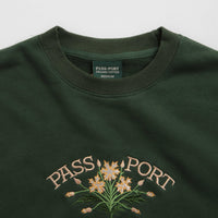 Pass Port Bloom Organic Crewneck Sweatshirt - Forest Green thumbnail