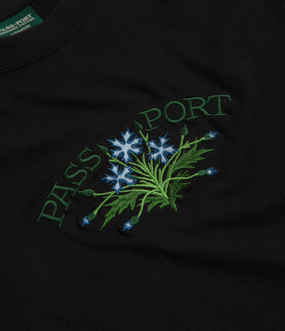 Pass Port Bloom Organic T-Shirt - Black