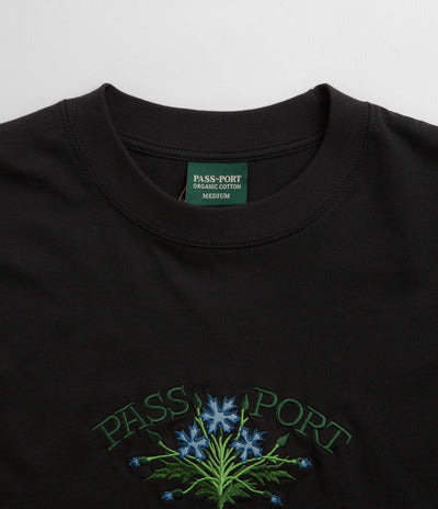 Pass Port Bloom Organic T-Shirt - Black