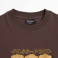 Pass Port Emblem Applique T-Shirt - Bark thumbnail