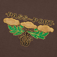 Pass Port Emblem Applique T-Shirt - Bark thumbnail