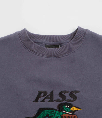 Pass Port Fast Duck Crewneck Sweatshirt - Dusty Blue