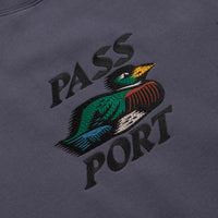 Pass Port Fast Duck Crewneck Sweatshirt - Dusty Blue thumbnail