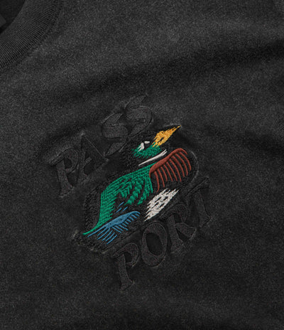 Pass Port Fast Duck T-Shirt - Black Acid