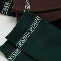 Pass Port Hi Sox Socks (3 Pack) - Black / Brown / Green thumbnail