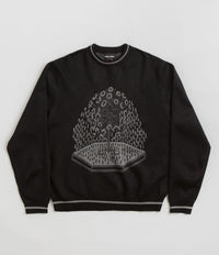 Pass Port Kings X Fountain Mohair Knitted Sweatshirt - Black