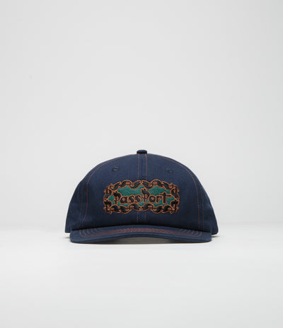 Pass Port Pattoned Casual Cap - Navy